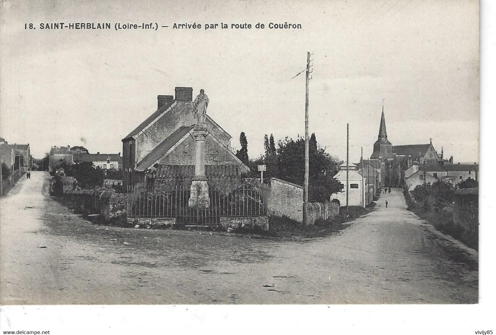 44 - SAINT  HERBLAIN - T.Belle Vue De L'arivée Par La Route De COUERON - Saint Herblain