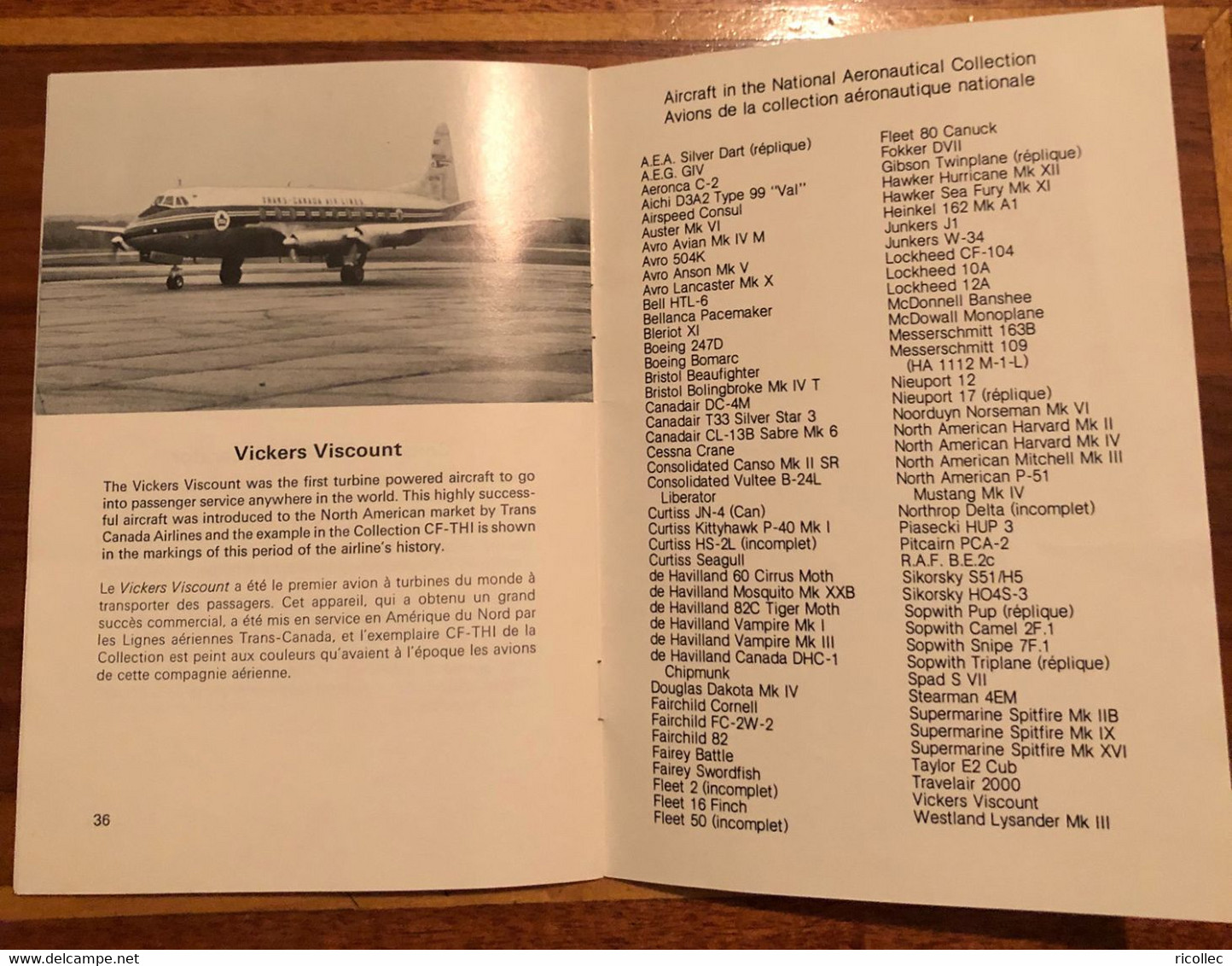 Booklet Canadian Aviation History 36 pages Canada Airplane with Black and white Pictures