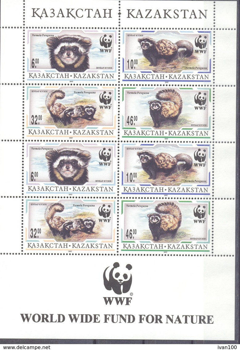 1997. Kazakhstan, WWF, Animals, Sheetlet, Mint/** - Kazakhstan