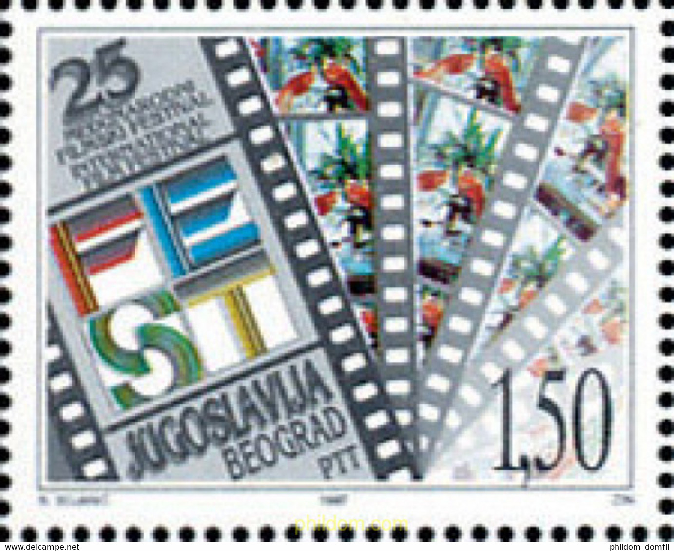 134476 MNH YUGOSLAVIA 1997 25 FESTIVAL INTERNACIONAL DE CINE - Used Stamps