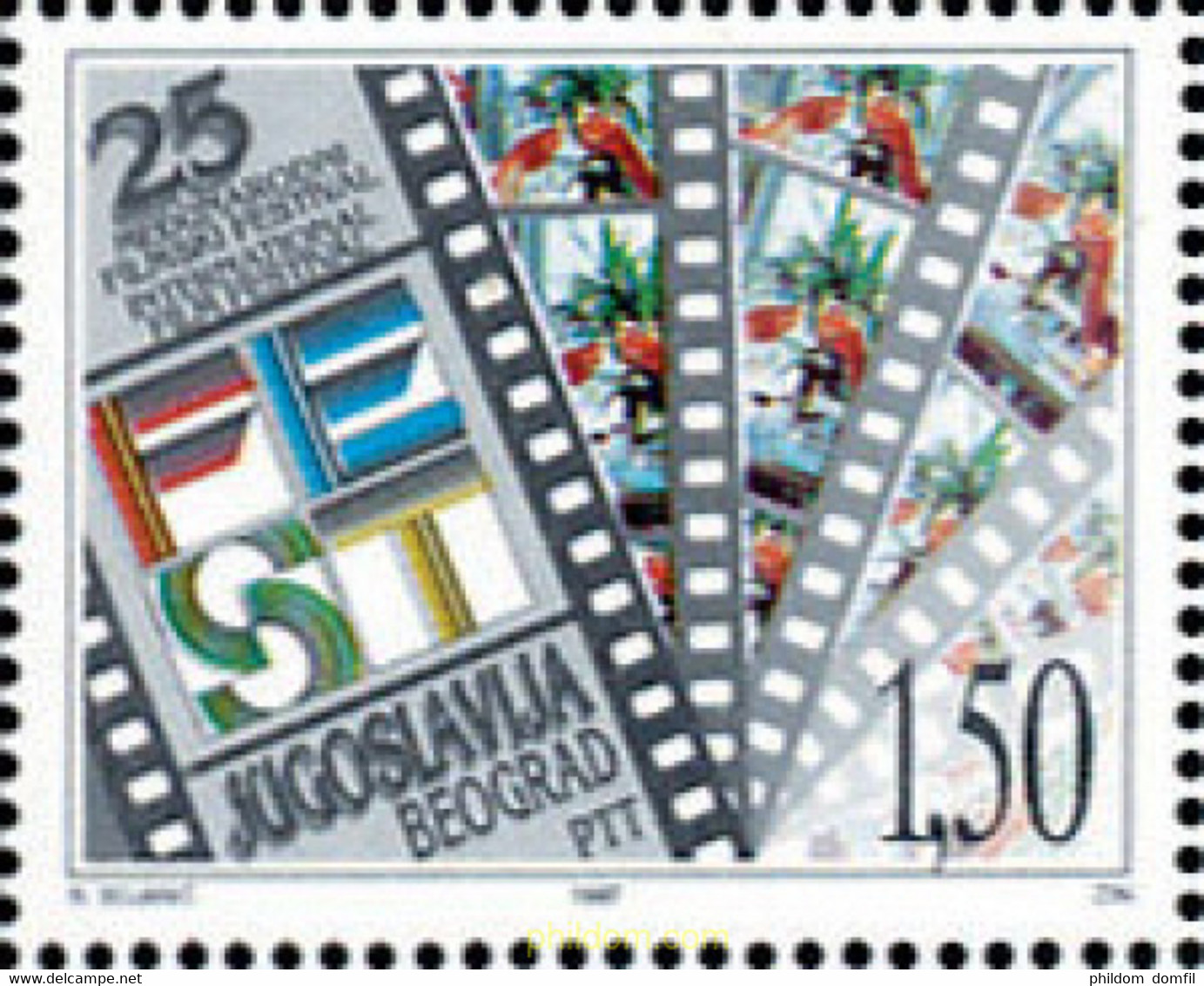 134476 MNH YUGOSLAVIA 1997 25 FESTIVAL INTERNACIONAL DE CINE - Gebraucht