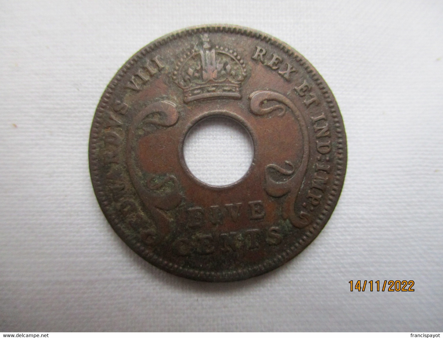 British East Africa: 5 Cents 1936 - Colonie Britannique