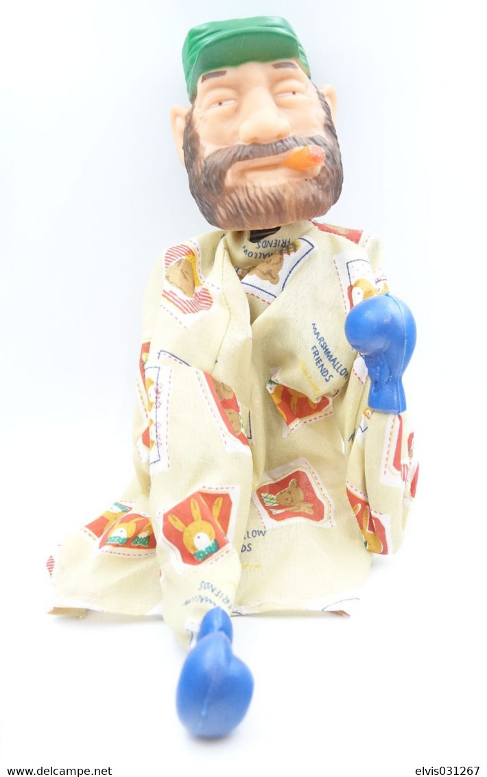 Vintage HAND PUPPET : BOXING PUNCHING POLITICIANS : FIDEL CASTRO CUBA -  RaRe - 1980's - Marionnette - Marionnettes