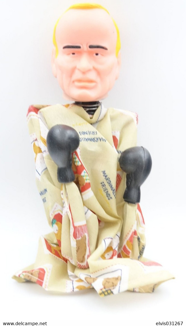 Vintage HAND PUPPET : BOXING PUNCHING POLITICIANS : PRESIDENT BUSH USA -  RaRe - 1980's - Marionnette - Marionnettes