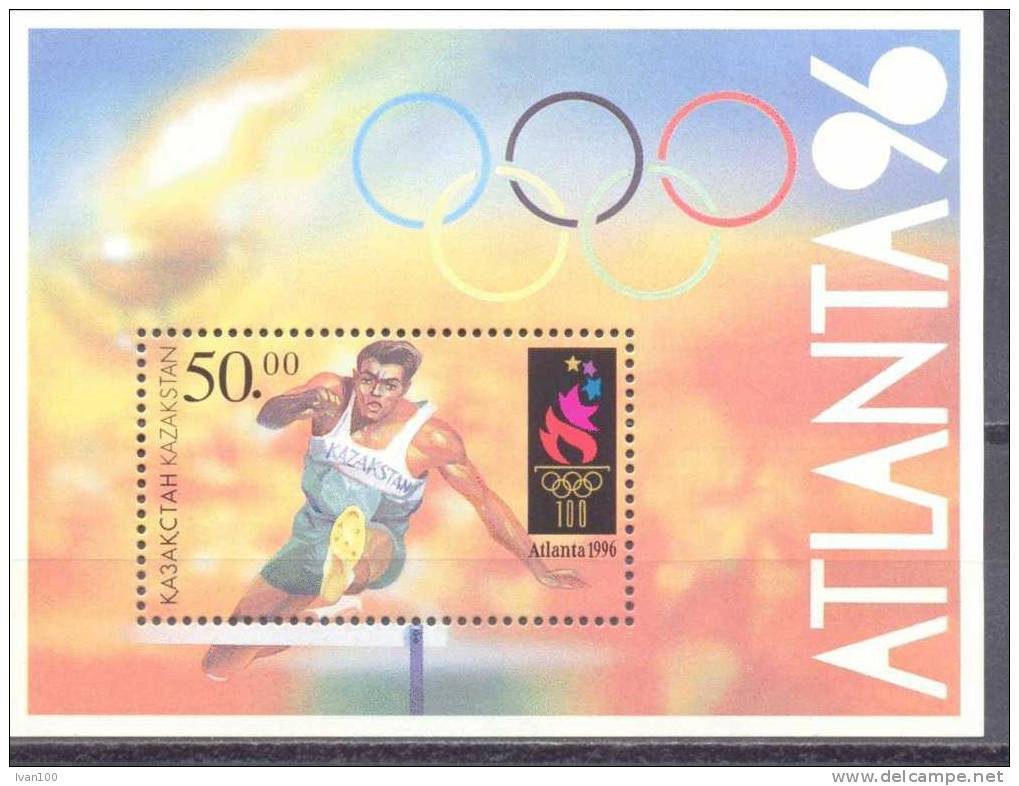 1996. Kazakhstan, Olympic Games Atlanta'96, S/s, Mint/** - Kasachstan