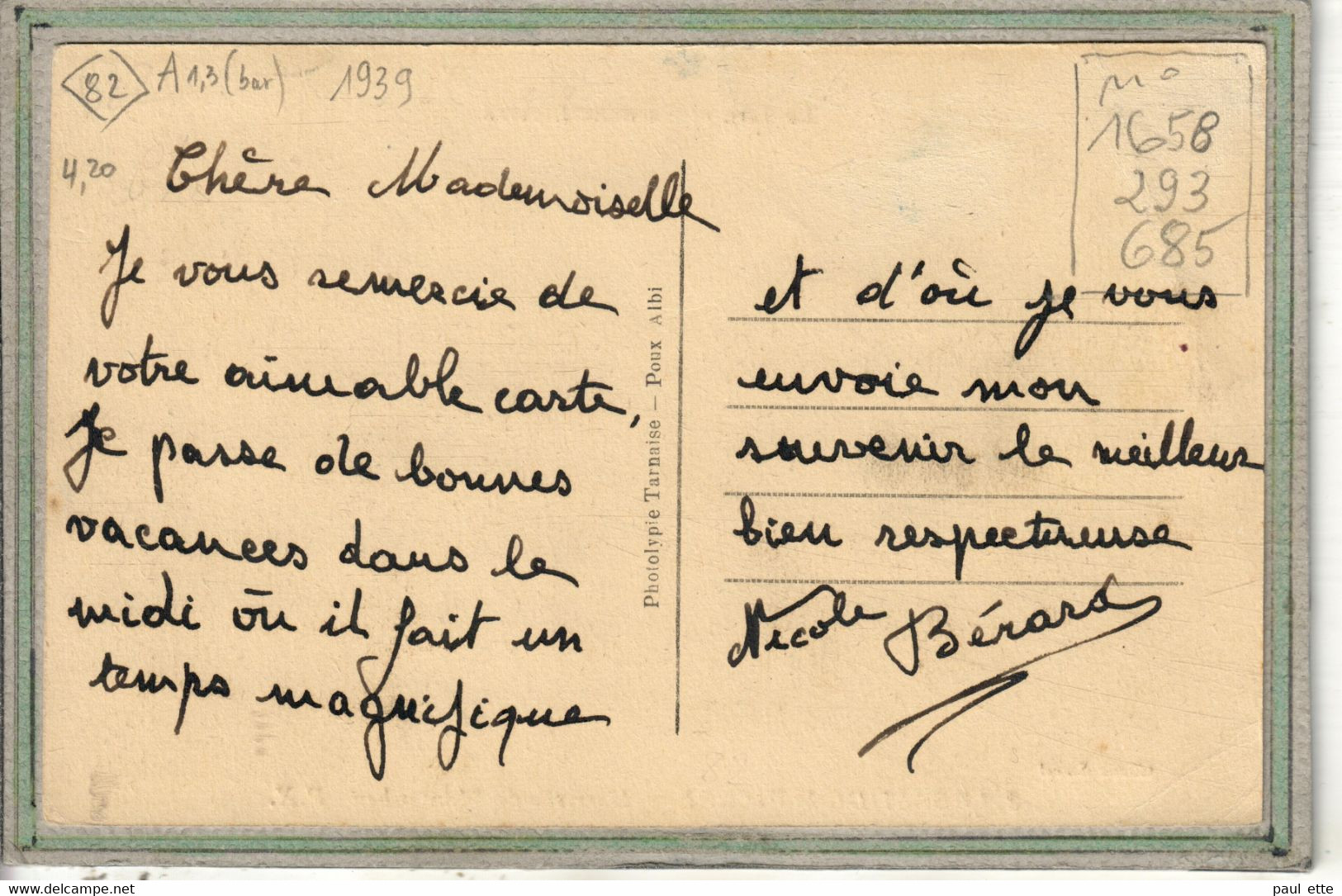 CPA - (82) LABASTIDE-SAINT-PIERRE - Aspect De L'arrivée De Montauban En 1939 - Labastide Saint Pierre