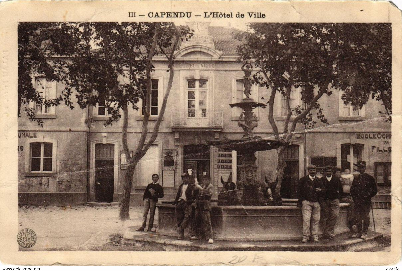 CPA CAPENDU L'Hotel De Ville (618174) - Capendu