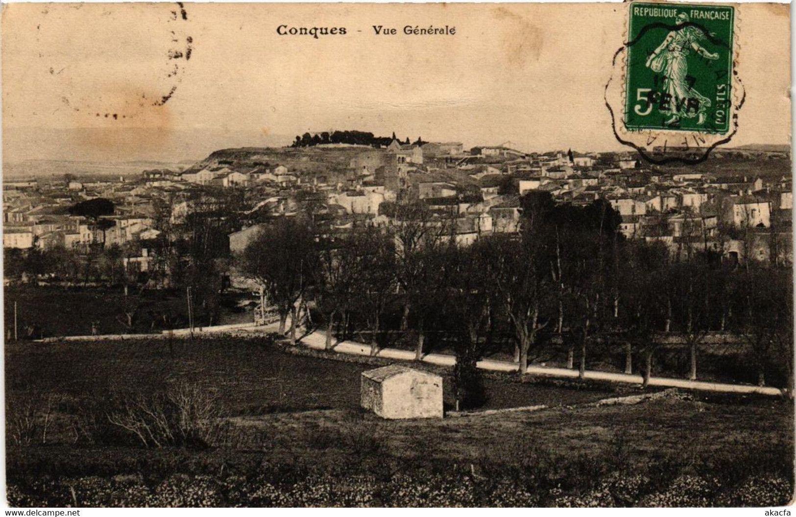 CPA CONQUES Vue Générale (618177) - Conques Sur Orbiel