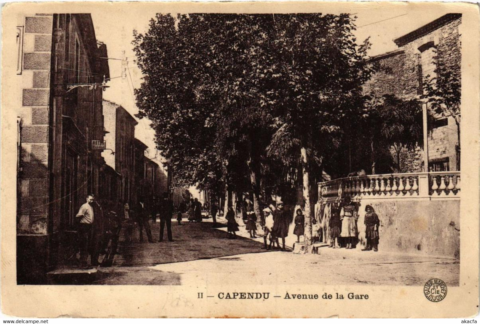 CPA CAPENDU Avenue De La Gare (618191) - Capendu