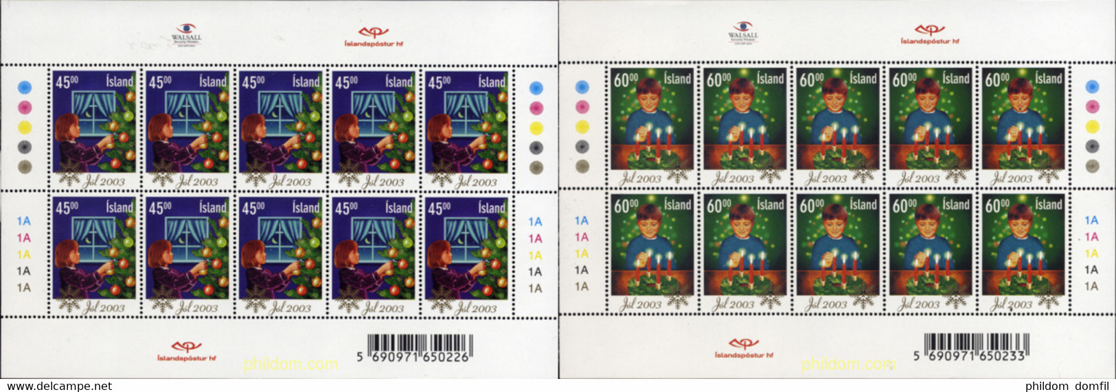 136686 MNH ISLANDIA 2003 NAVIDAD - Collections, Lots & Séries