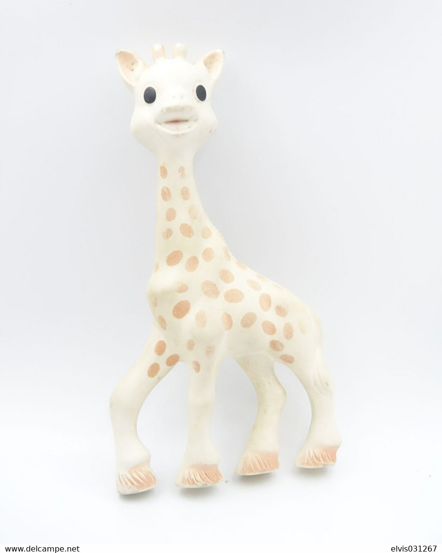 PIEPER POUET SQUEAKY: DELACOSTE GIRAFFE VULLI SOPHIE - L=18 - Rubber - Vinyl -1950's - Schtroumpfs