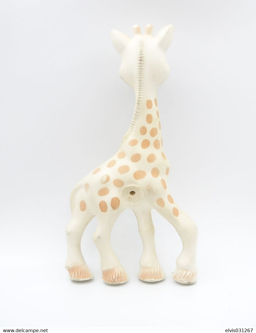 PIEPER POUET SQUEAKY: DELACOSTE GIRAFFE VULLI SOPHIE - L=18 - Rubber - Vinyl -1950's - Schtroumpfs