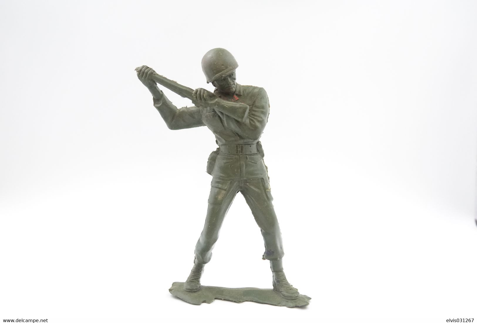 Marx (GB) Vintage 6 INCH Scale WW2 U.S. MARINE SOLDIER Running, Scale 6 Inch - Figuren