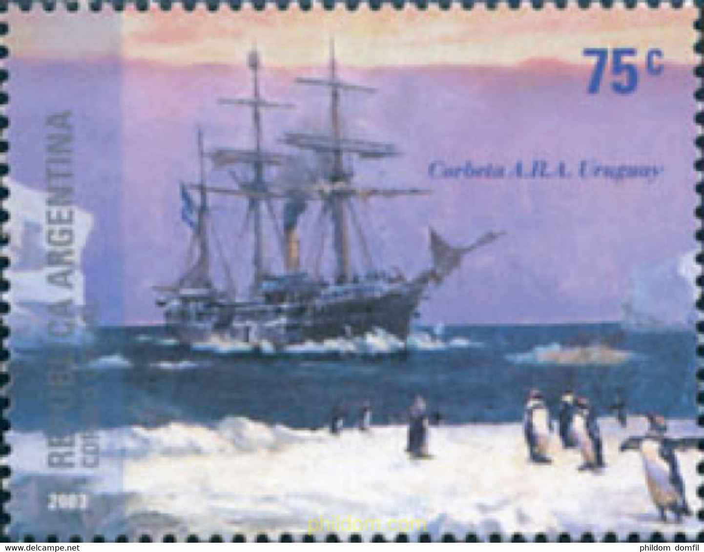 137918 MNH ARGENTINA 2003 RESCATE DE LA EXPEDICION CIENTIFICA SUECA - Gebruikt