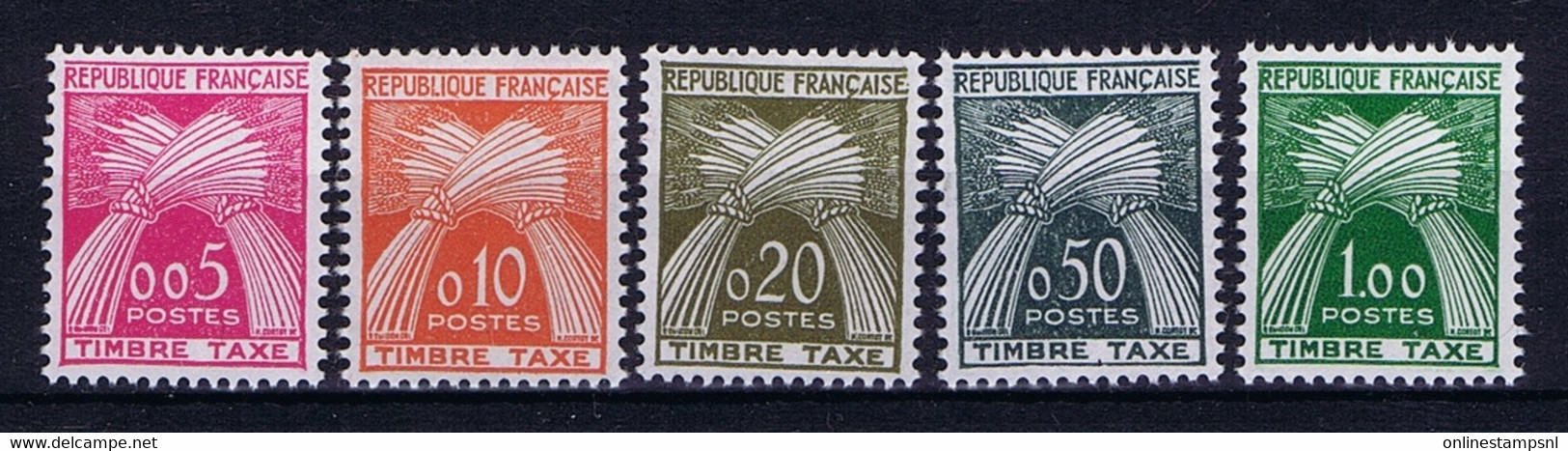 France: Yv 90 - 94 Taxe  Postfrisch/neuf Sans Charniere /MNH/**  1960 - 1960-.... Nuovi