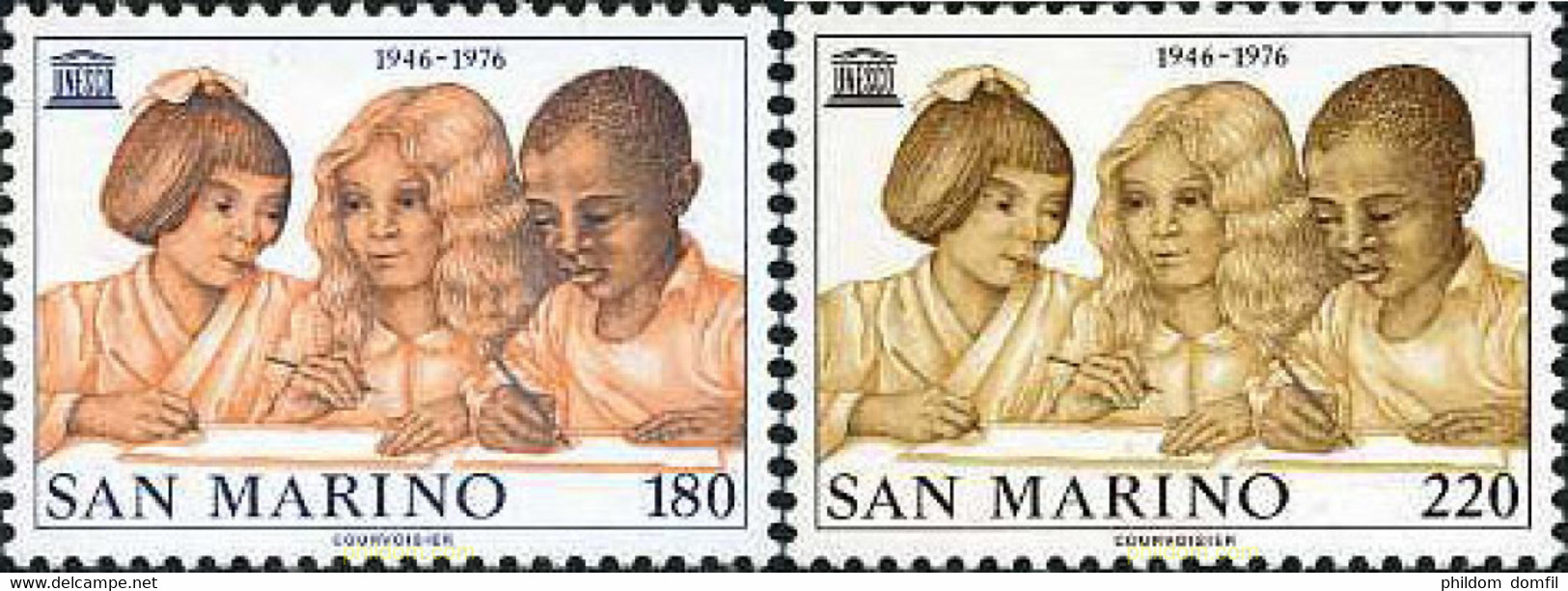 141004 MNH SAN MARINO 1976 30 ANIVERSARIO DE LA UNESCO - Used Stamps