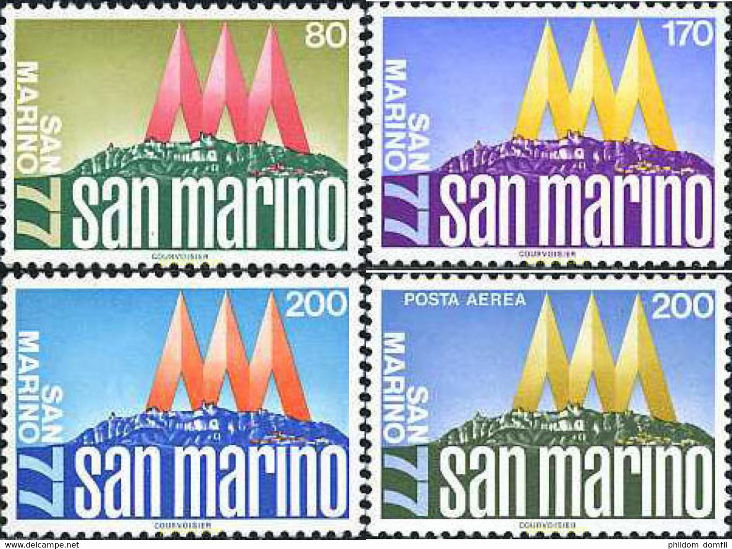 141014 MNH SAN MARINO 1977 EXPOSICION FILATELICA INTERNACIONAL. SAN MARINO 1977 - Usati