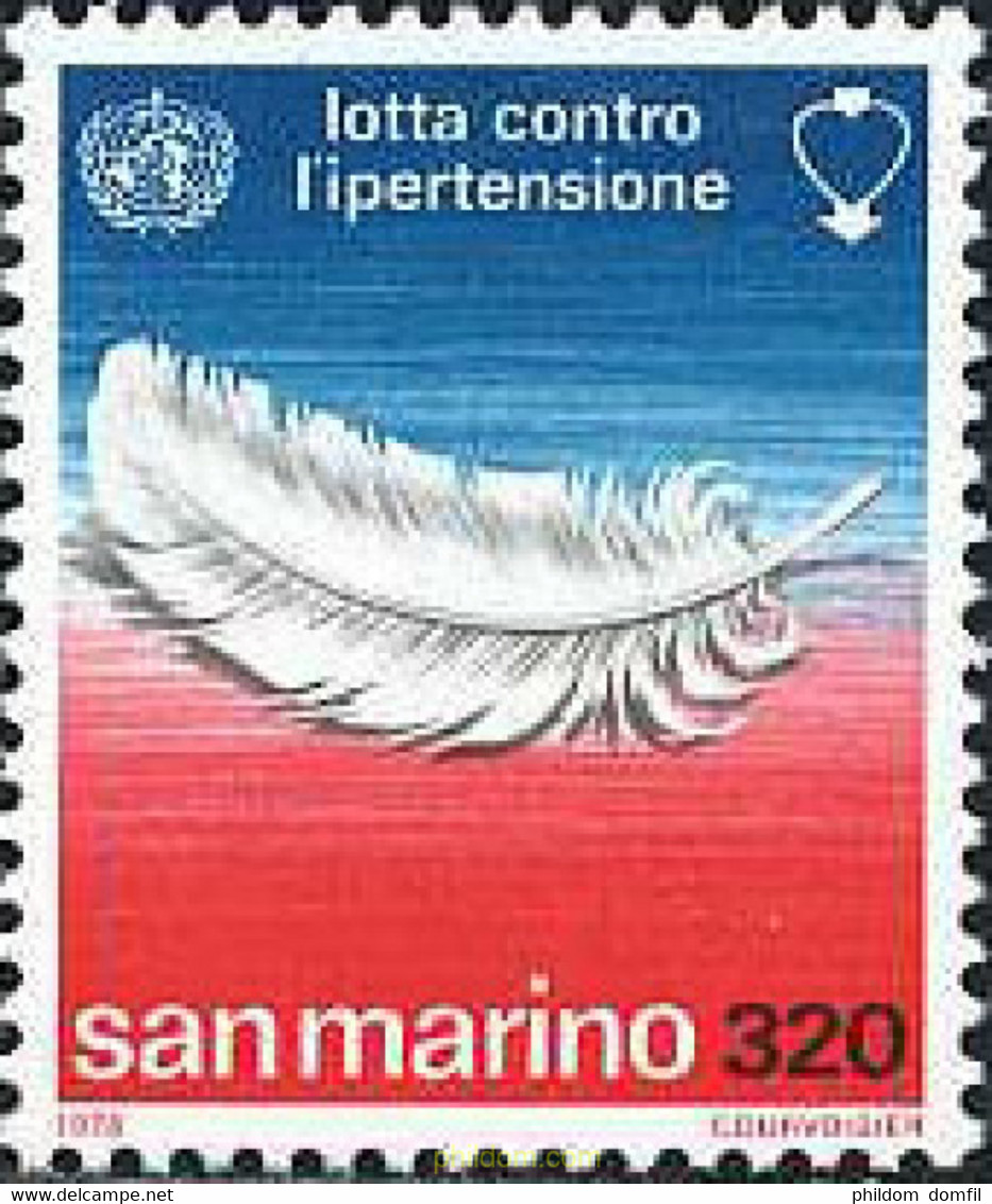 141054 MNH SAN MARINO 1978 LUCHA CONTRA LA HIPERTENSION - Usados