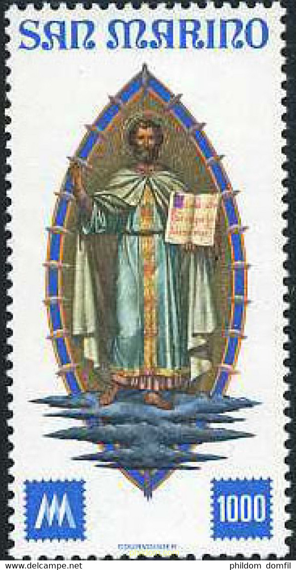 141042 MNH SAN MARINO 1977 CENTENARIO DEL PRIMER SELLO DE SAN MARINO - Gebraucht