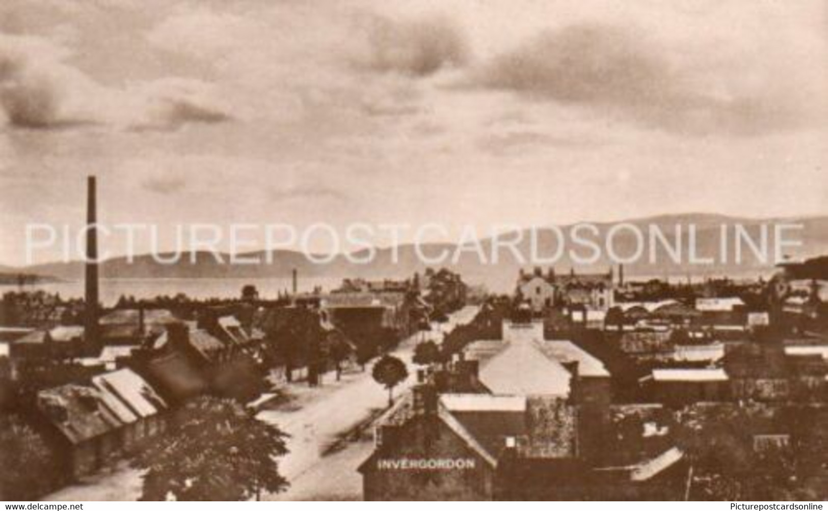INVERGORDON OLD RP POSTCARD SCOTLAND. GOOD CONDITION USUAL WEAR. UNUSED OLD POSTCARD - Ross & Cromarty