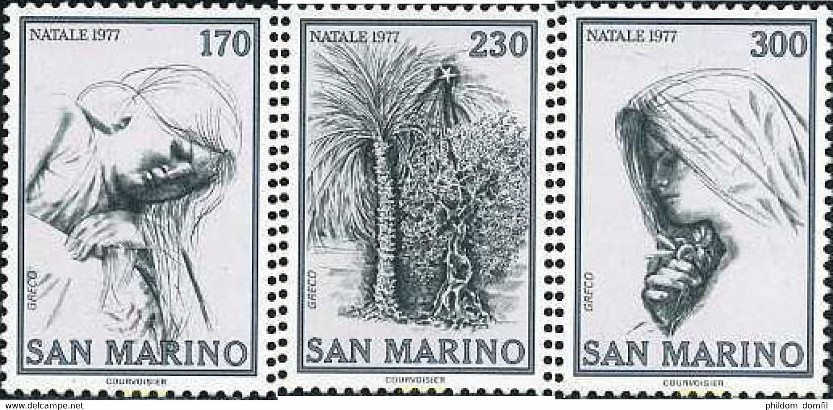 141048 MNH SAN MARINO 1977 NAVIDAD - Gebruikt