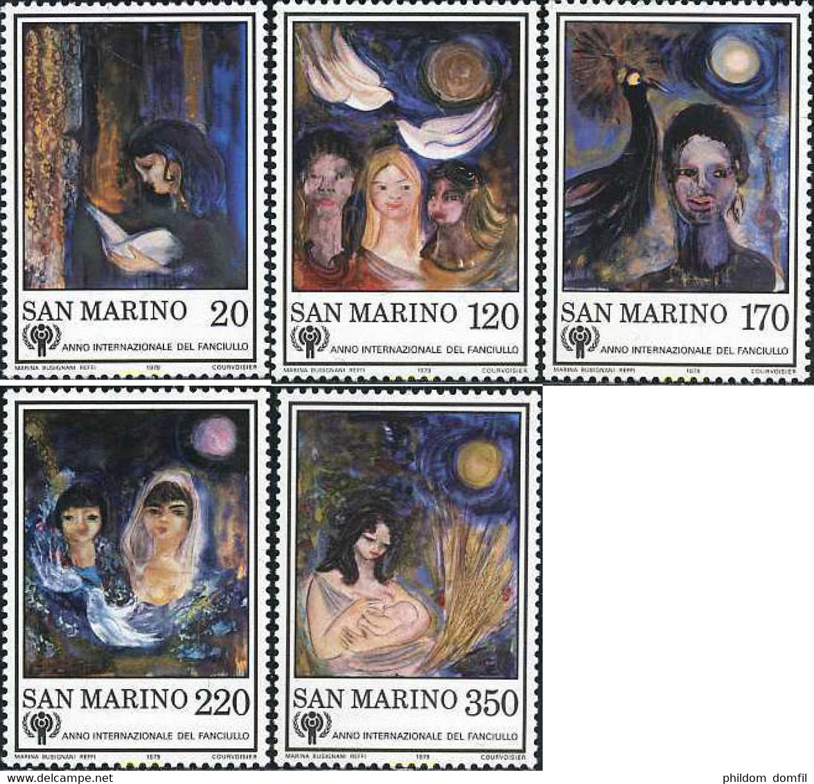 141084 MNH SAN MARINO 1979 AÑO INTERNACIONAL DE LA INFANCIA - Usados