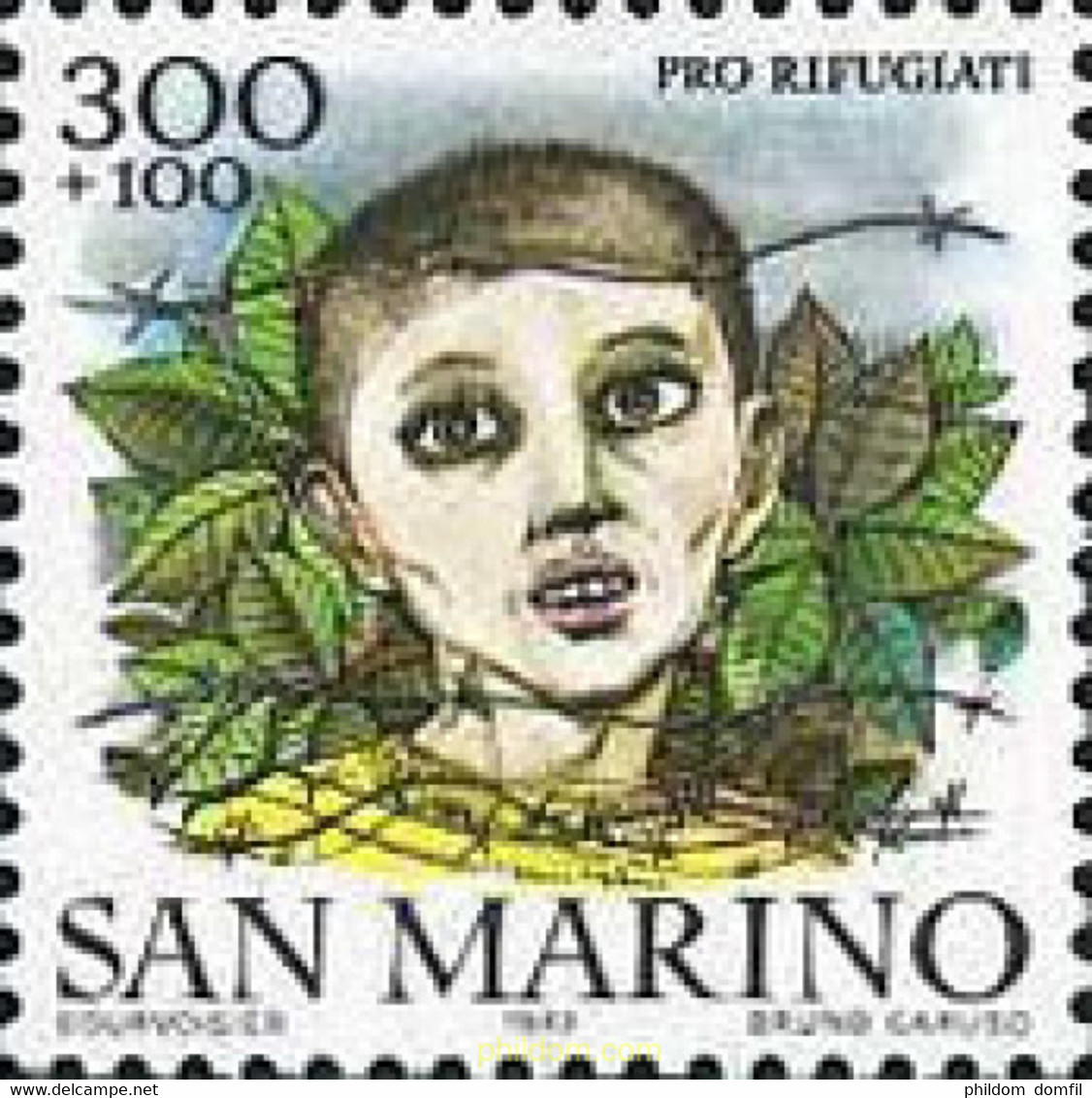 141183 MNH SAN MARINO 1982 EN FAVOR DE LOS REFUGIADOS DE LAS NACIONES UNIDAS - Used Stamps