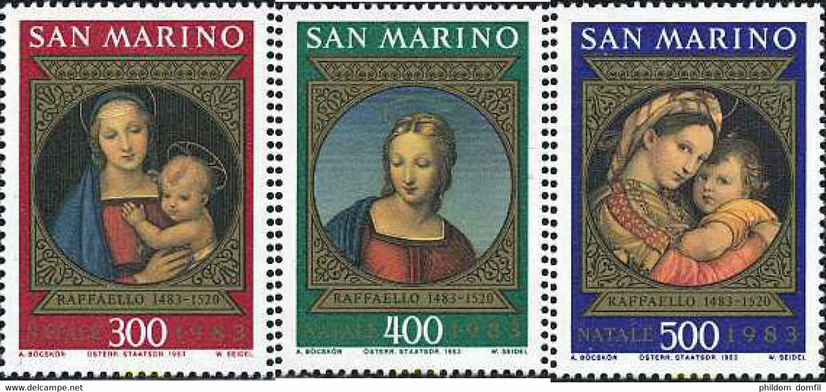 141192 MNH SAN MARINO 1983 NAVIDAD - Gebruikt