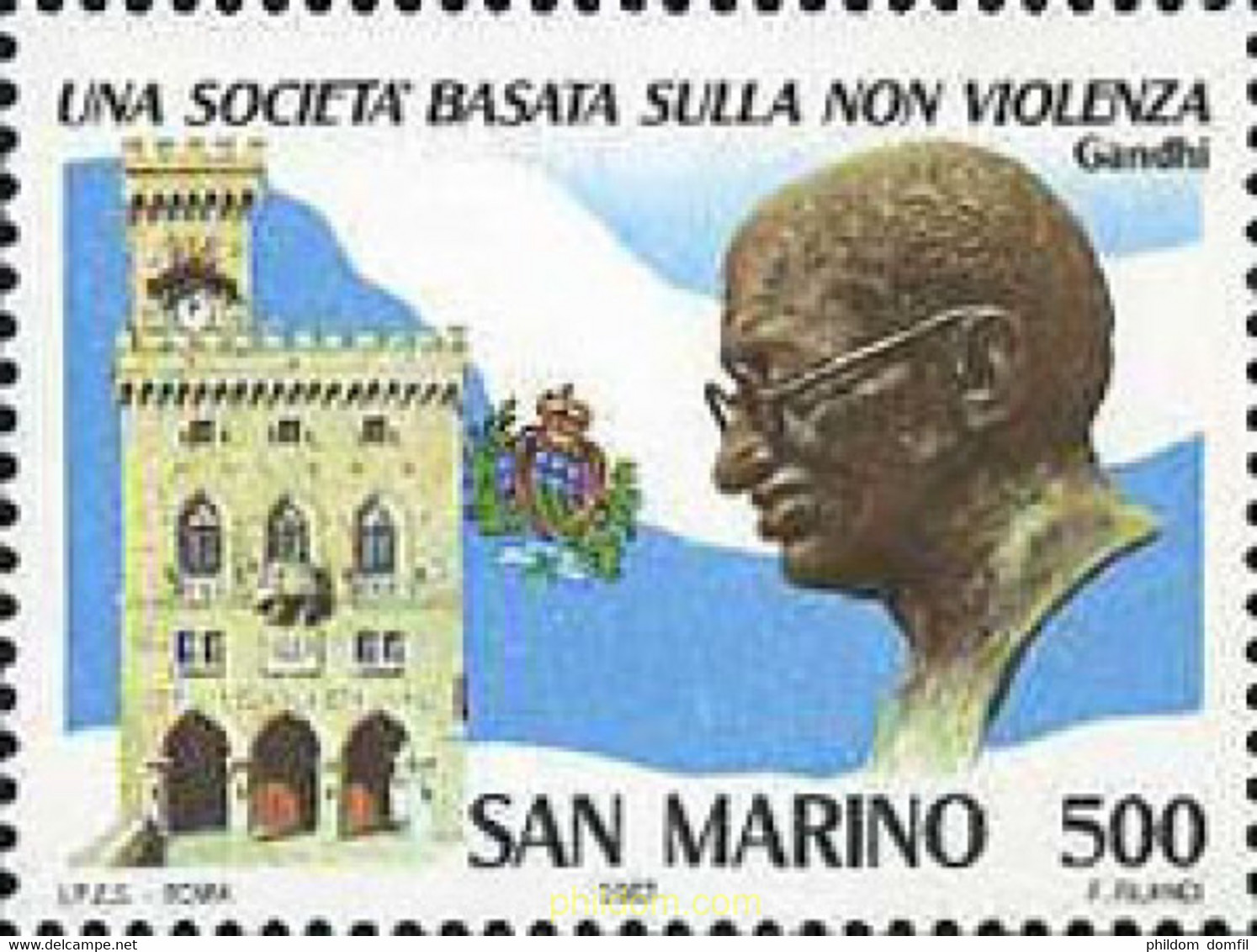 141231 MNH SAN MARINO 1987 UNA SOCIEDAD BASADA EN LA NO VIOLENCIA - Usados