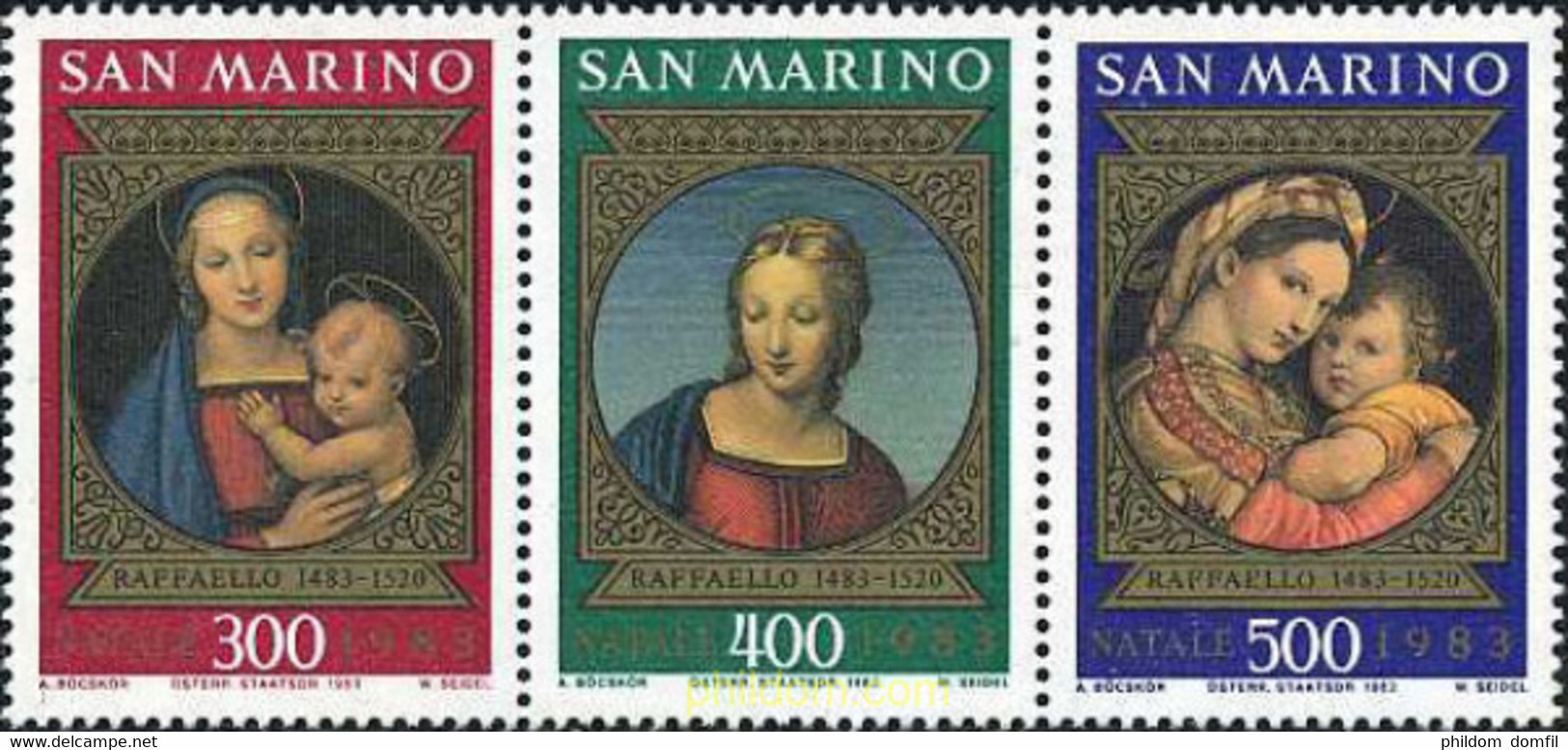 141193 MNH SAN MARINO 1983 NAVIDAD - Used Stamps