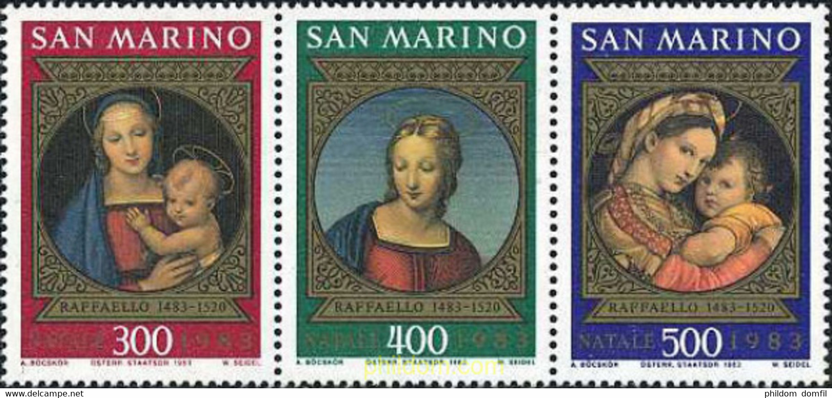 141193 MNH SAN MARINO 1983 NAVIDAD - Gebraucht