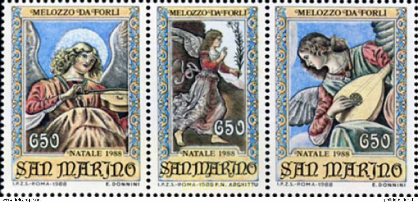 177737 MNH SAN MARINO 1988 NAVIDAD - Oblitérés