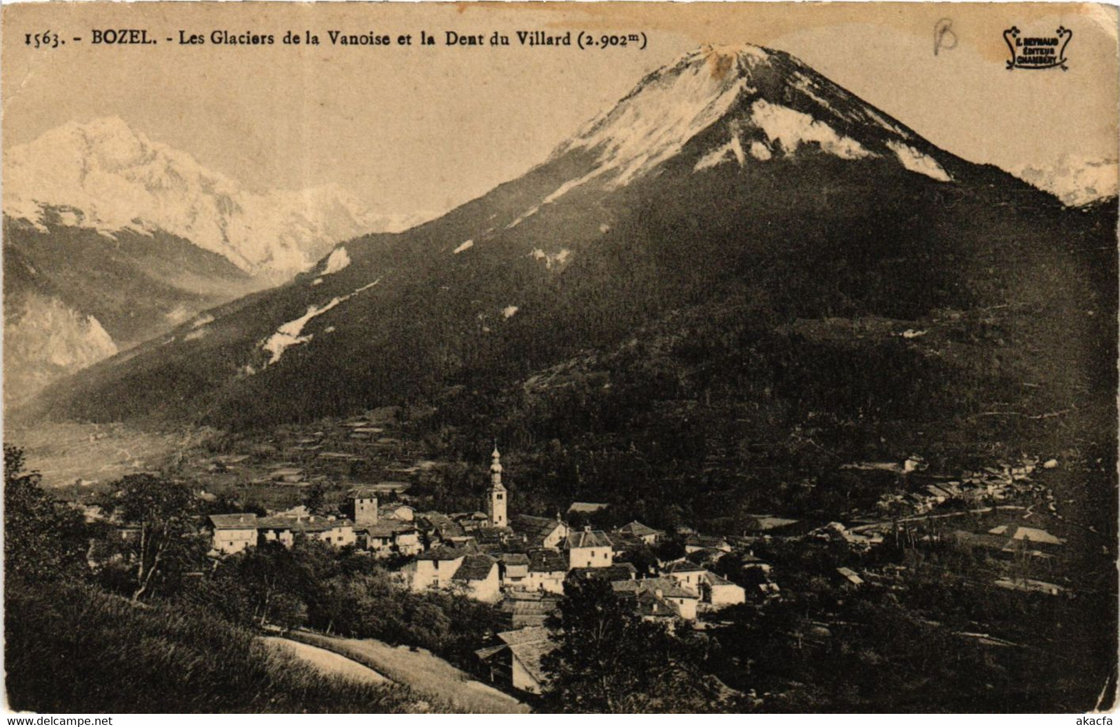 CPA BOZEL - Les Glaciers De La Vanoise Et La Dent Du Villard (2902 M) (651944) - Bozel