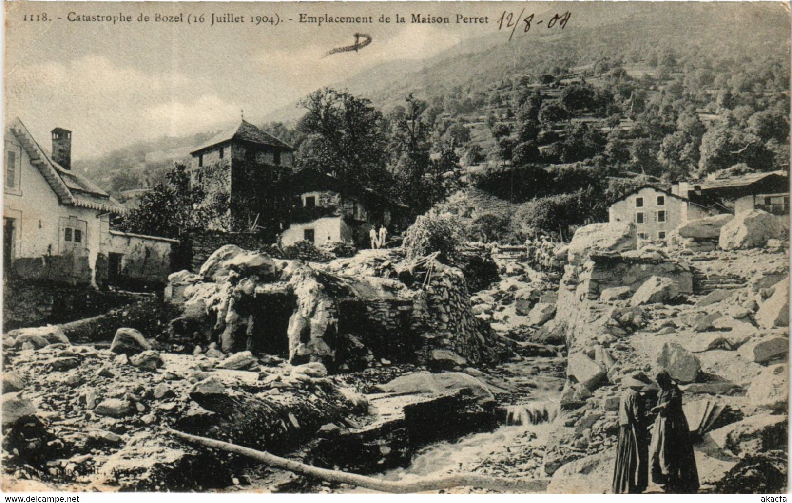 CPA Catastrophe De BOZEL (16 Juillet 1904) Emplacement De La Maison .. (651941) - Bozel