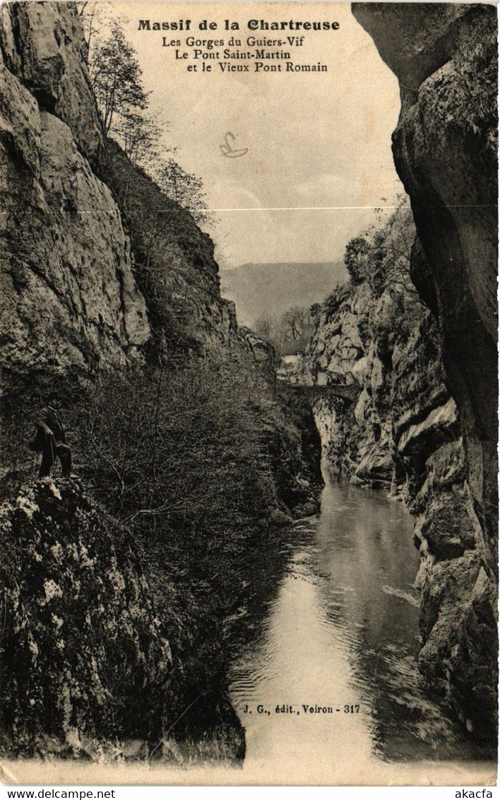 CPA Massif De La CHARTREUSE - Les Gorges Du Guiers-Vif - Le Pont St- (652547) - Vif