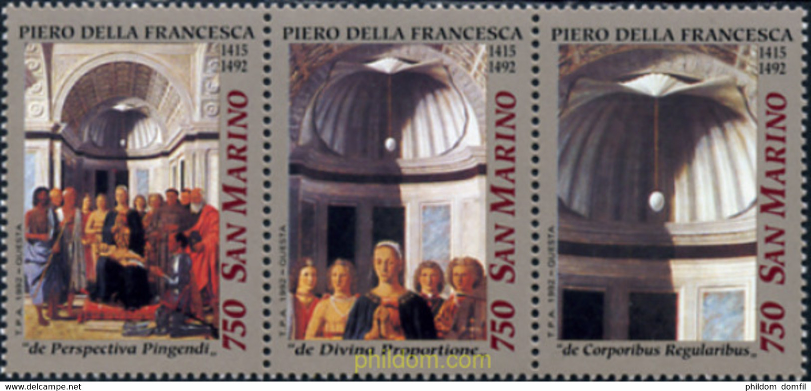 141440 MNH SAN MARINO 1992 NAVIDAD - Gebraucht