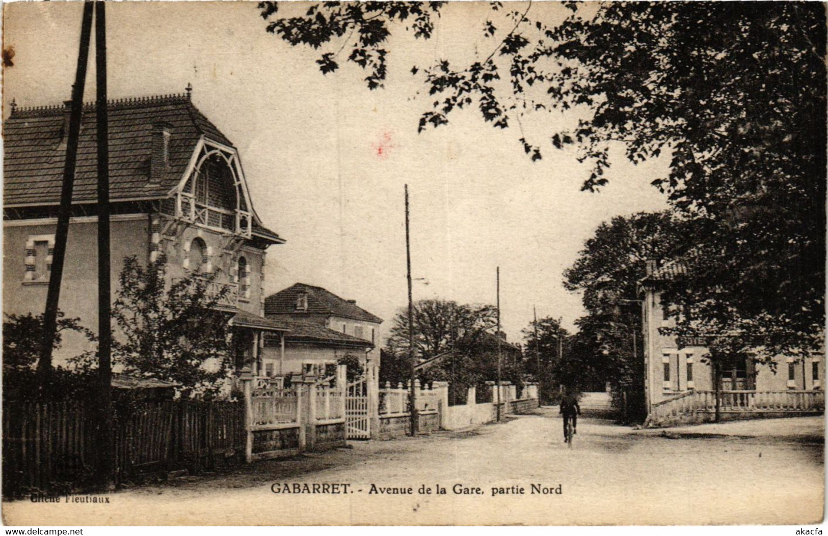 CPA GABARRET - Avenue De La Gare - Partie Nord (776665) - Gabarret