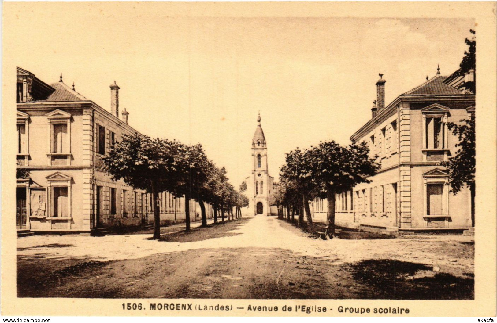 CPA MORCENX - Avenue De L'Église - Groupe Scolaire - Landes (776812) - Morcenx