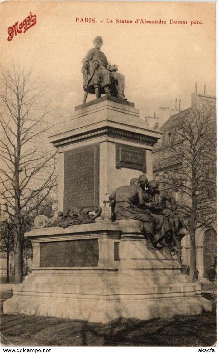 CPA PARIS La Statue D'Alexandre Dumas Pere (563714) - Statues