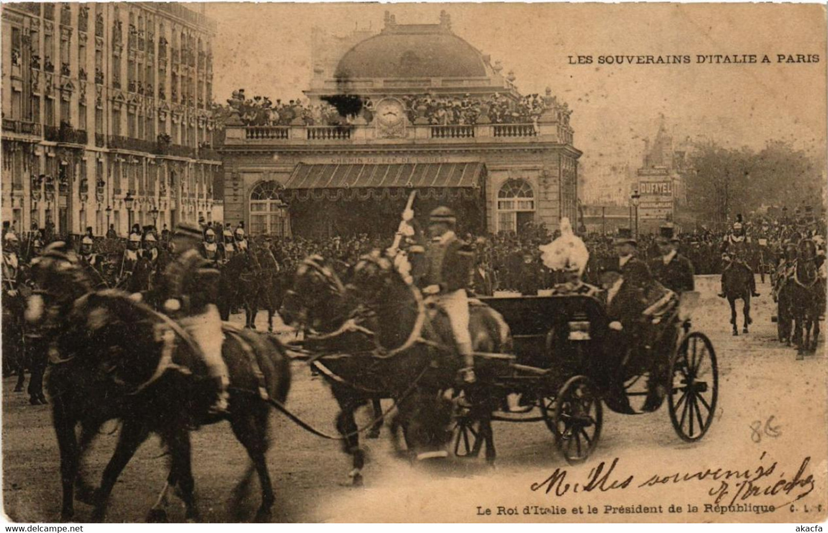 CPA PARIS Les Souverains D'Italie. Le Roi Et Le President (562923) - Recepties