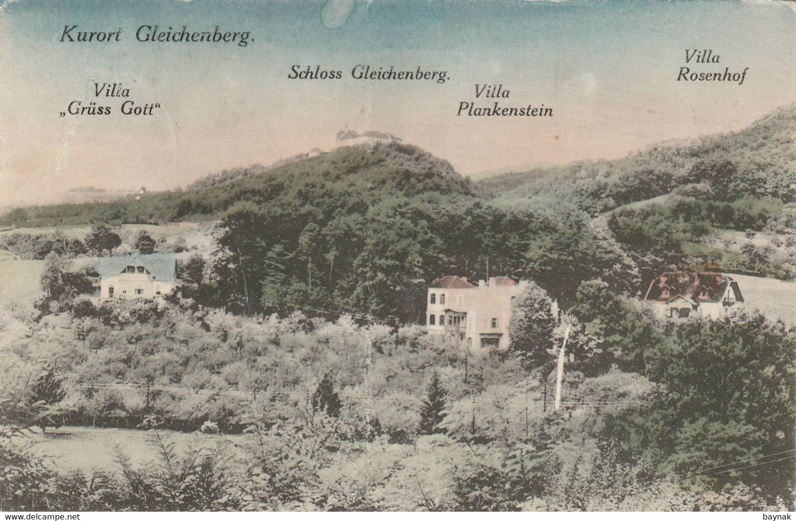 ST453  --  BAD GLEICHENBERG  --  VILLA PLANKENSTEIN  --  VILLA ROSENHOF  --  1923 - Bad Gleichenberg