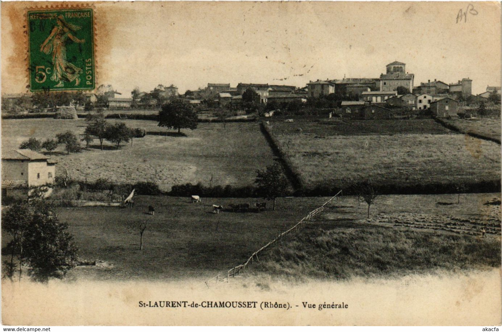 CPA St-LAURENT-de-CHAMOUSSET - Vue Générale (572858) - Saint-Laurent-de-Chamousset