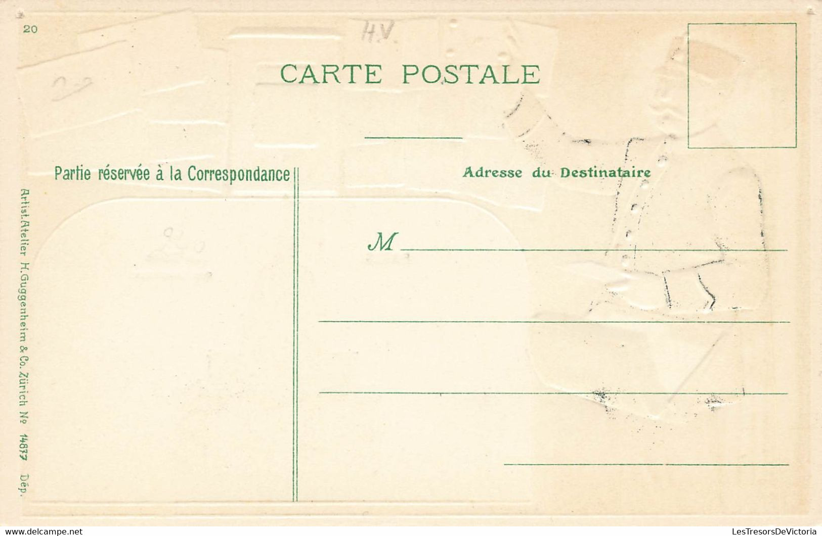 CPA Timbres Représentés - Paris Le Dome Des Invalides - Facteur Devant Une Boite Aux Lettres - Briefmarken (Abbildungen)
