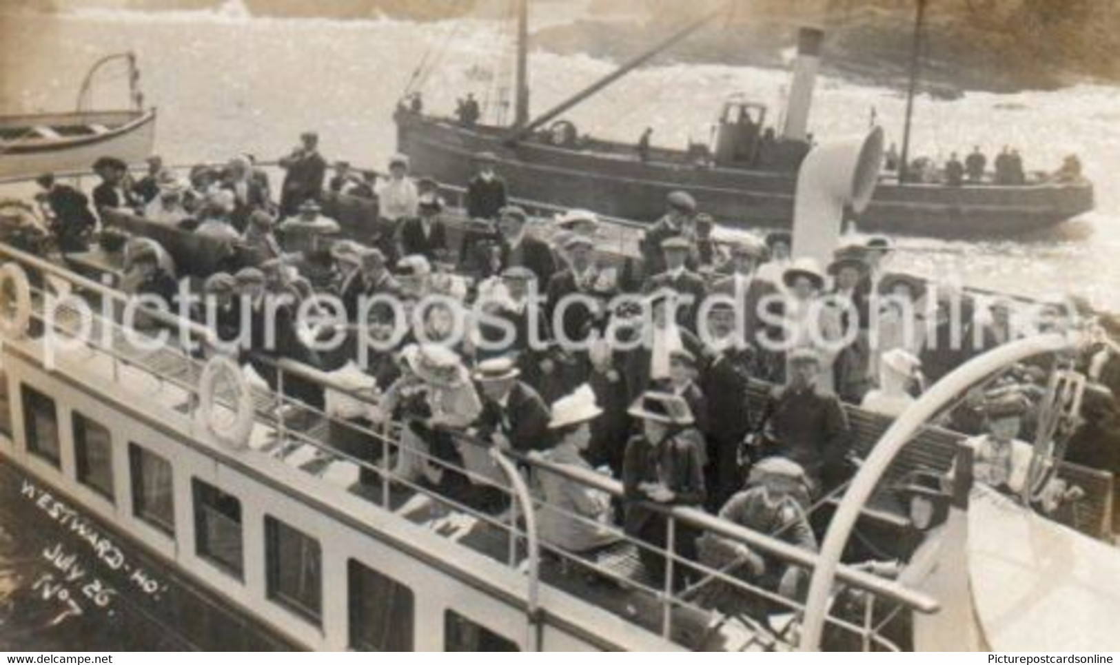 WESTWARD HO OF BRISTOL OLD R/P POSTCARD SHIPPING STEAMER ILFRACOMBE PHOTOGRAPHER - Ilfracombe