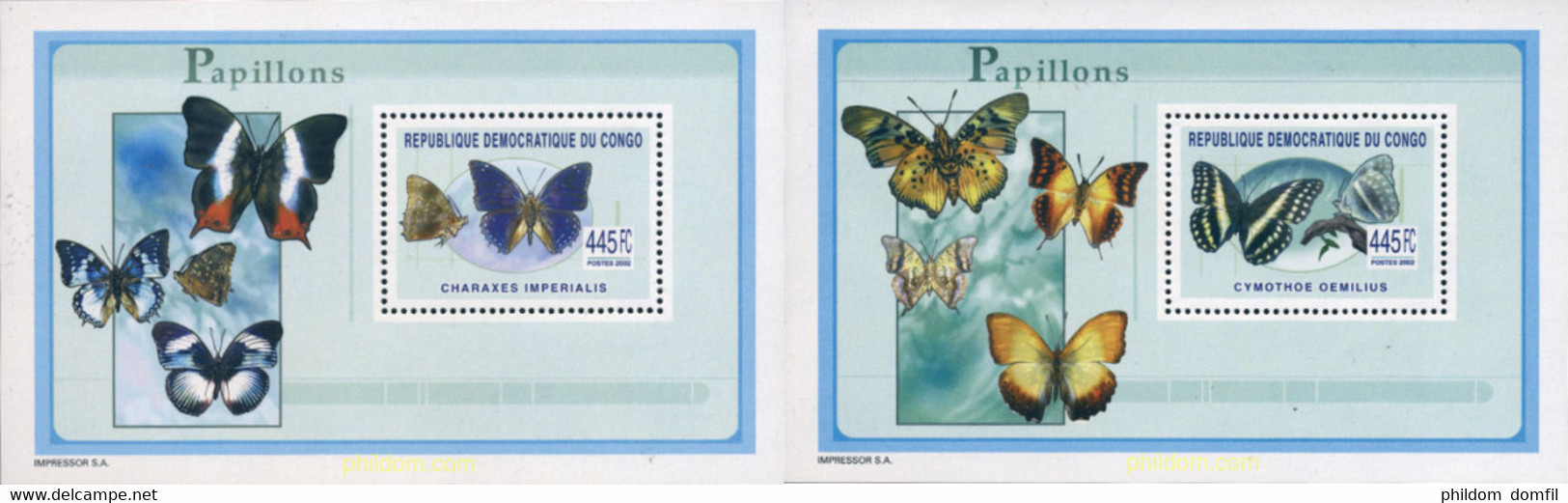 283747 MNH CONGO. República Democrática 2003 MARIPOSAS - Gebraucht