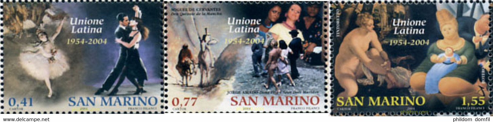 143533 MNH SAN MARINO 2004 50 ANIVERSARIO DE LA UNION LATINA - Gebruikt