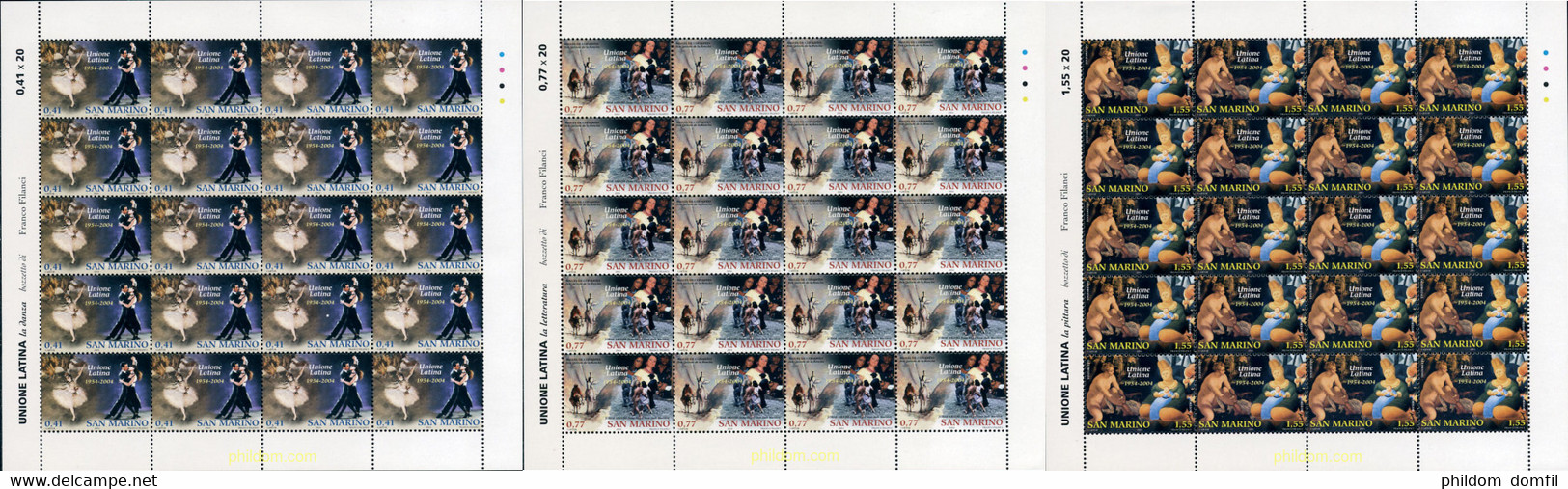143534 MNH SAN MARINO 2004 50 ANIVERSARIO DE LA UNION LATINA - Used Stamps