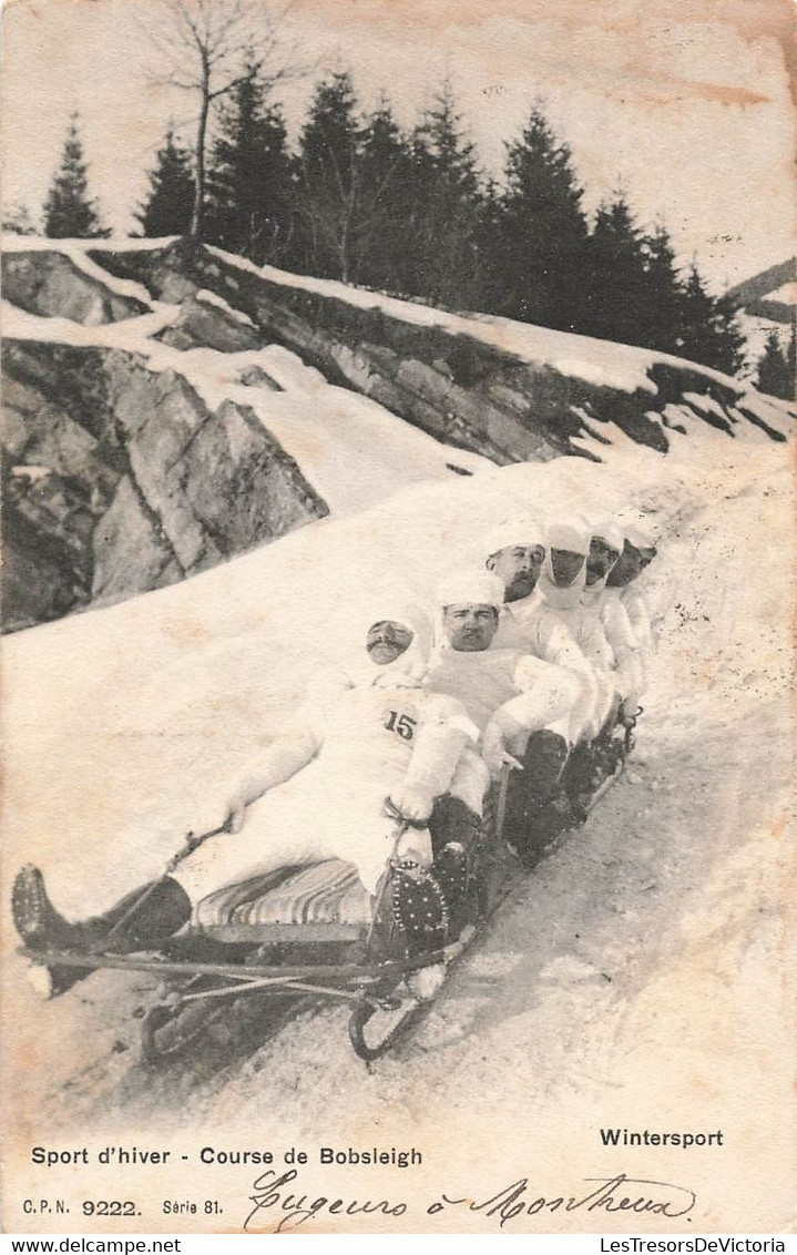 CPA Sport D' Hiver - Course De Bobsleigh - Wintersport - Luge - Lugeurs - Winter Sports