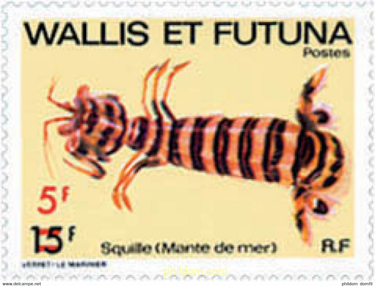 144027 MNH WALLIS Y FUTUNA 1981 CRUSTACEO - Used Stamps