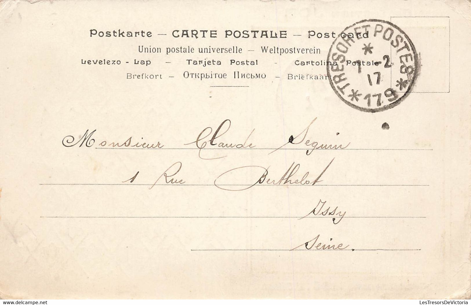 CPA Illustrateur - Collection Job - Calendrier 1896 - J Chéret - Cachet Tresor Et Postes 1917 - Chéret